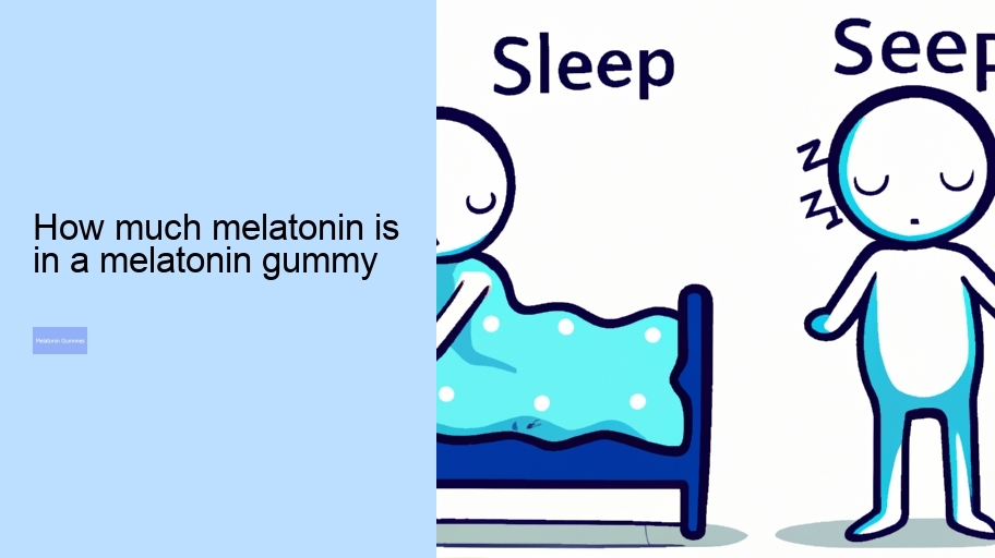 how much melatonin is in a melatonin gummy