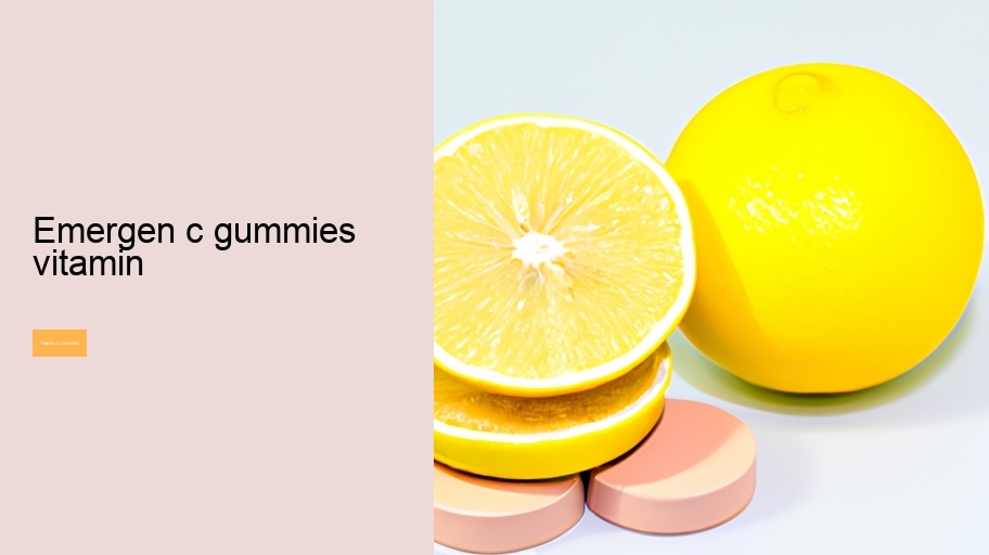 emergen c gummies vitamin