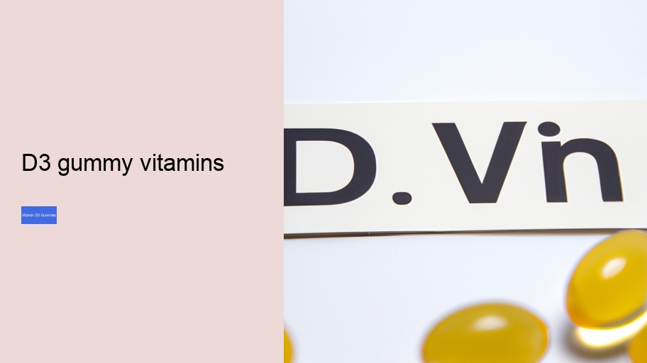 d3 gummy vitamins
