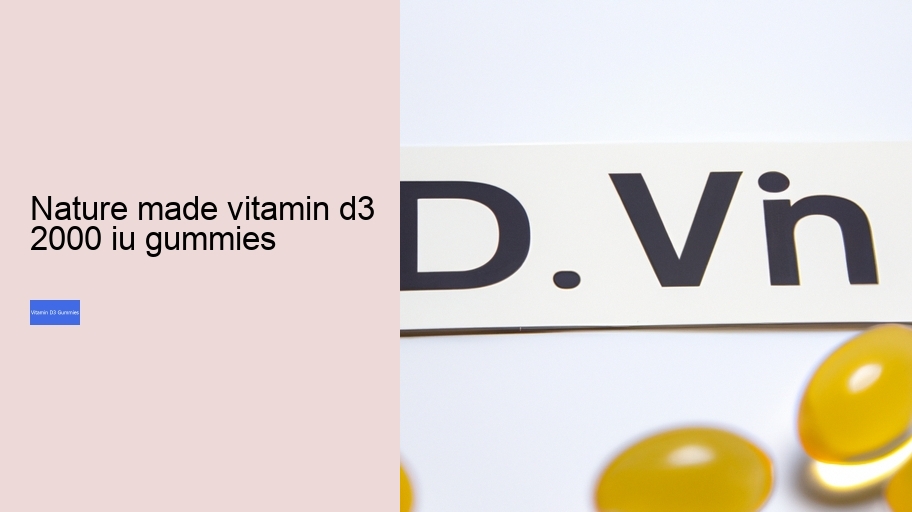 nature made vitamin d3 2000 iu gummies