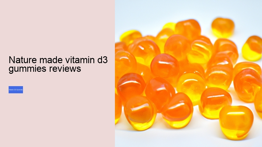 nature made vitamin d3 gummies reviews