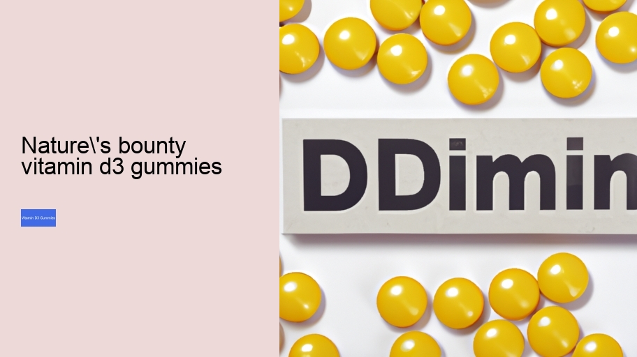 nature's bounty vitamin d3 gummies