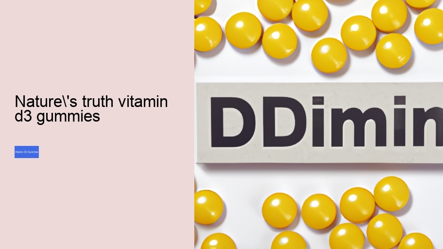 nature's truth vitamin d3 gummies