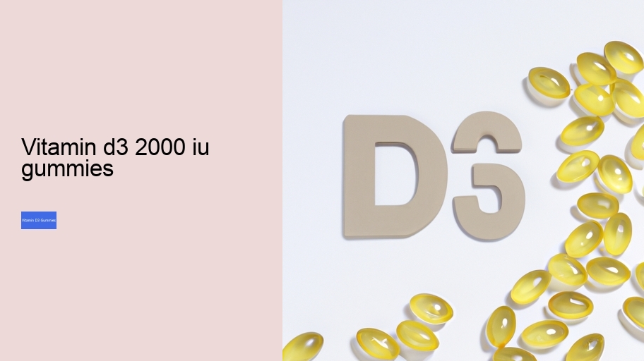 vitamin d3 2000 iu gummies