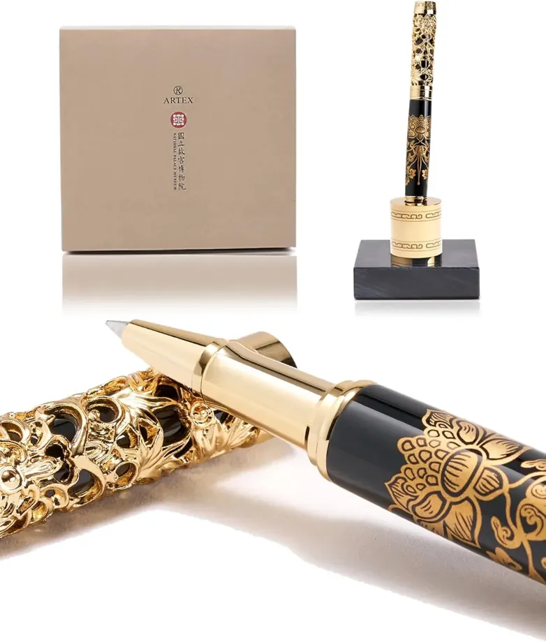 Nib Flow and Writing Feel executive pen set signing documents